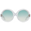 Cutler & Gross - 1412 Limited Edition Round Sunglasses - Crystal - Luxury - Cutler & Gross