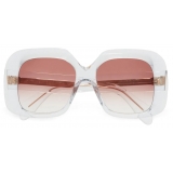 Cutler & Gross - 9891 Limited Edition Rectangle Sunglasses - Crystal - Luxury - Cutler & Gross