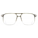 Cutler & Gross - 0006 Rectangle Optical Glasses - Gradient Green on 18K Rhodium - Luxury