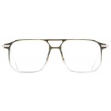 Cutler & Gross - 0006 Rectangle Optical Glasses - Gradient Green on 18K Rhodium - Luxury