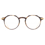 Cutler & Gross - 0008 Round Optical Glasses - Havana on 24K Yellow Gold - Luxury - Cutler