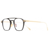 Cutler & Gross - 0009 Round Optical Glasses - Black on 24K Yellow Gold + 18K Rhodium - Luxury