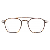 Cutler & Gross - 0009 Round Optical Glasses - Havana on 18K Rhodium - Luxury - Cutler & Gross