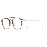 Cutler & Gross - 0009 Round Optical Glasses - Havana on 18K Rhodium - Luxury - Cutler & Gross