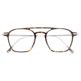 Cutler & Gross - 0009 Round Optical Glasses - Havana on 18K Rhodium - Luxury - Cutler & Gross