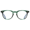 Cutler & Gross - GR09 Round Optical Glasses - Striped Dark Green - Luxury - Cutler & Gross Eyewear