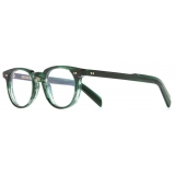 Cutler & Gross - GR09 Round Optical Glasses - Striped Dark Green - Luxury - Cutler & Gross Eyewear