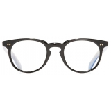 Cutler & Gross - GR09 Round Optical Glasses - Black on Horn - Luxury - Cutler & Gross Eyewear