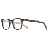 Cutler & Gross - GR09 Round Optical Glasses - Black on Horn - Luxury - Cutler & Gross Eyewear