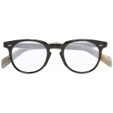 Cutler & Gross - GR09 Round Optical Glasses - Black on Horn - Luxury - Cutler & Gross Eyewear