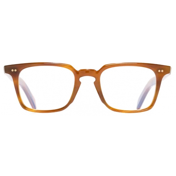 Cutler & Gross - GR10 Square Optical Glasses - Saffron Horn - Luxury - Cutler & Gross Eyewear