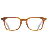 Cutler & Gross - GR10 Square Optical Glasses - Saffron Horn - Luxury - Cutler & Gross Eyewear