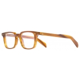 Cutler & Gross - GR10 Square Optical Glasses - Saffron Horn - Luxury - Cutler & Gross Eyewear