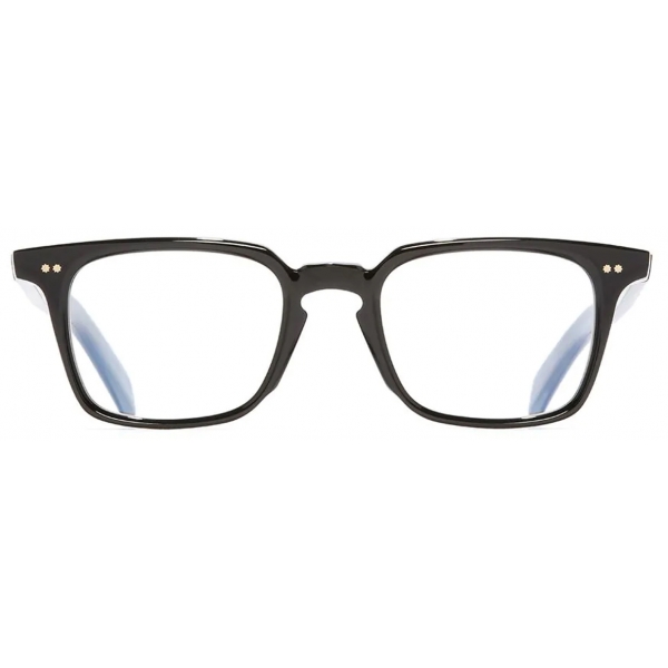 Cutler & Gross - GR10 Square Optical Glasses - Black on Horn - Luxury - Cutler & Gross Eyewear