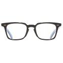 Cutler & Gross - GR10 Square Optical Glasses - Black on Horn - Luxury - Cutler & Gross Eyewear