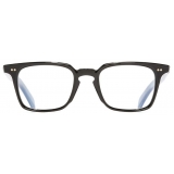 Cutler & Gross - GR10 Square Optical Glasses - Black on Horn - Luxury - Cutler & Gross Eyewear