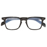 Cutler & Gross - GR10 Square Optical Glasses - Black on Horn - Luxury - Cutler & Gross Eyewear