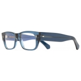 Cutler & Gross - 0692 Optical Rectangle Glasses - Deep Blue - Luxury - Cutler & Gross Eyewear