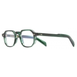 Cutler & Gross - GR11 Round Optical Glasses - Striped Dark Green - Luxury - Cutler & Gross