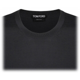 Tom Ford - Graphite Crew Neck Knitwear - Tom Ford Exclusive Luxury Collection