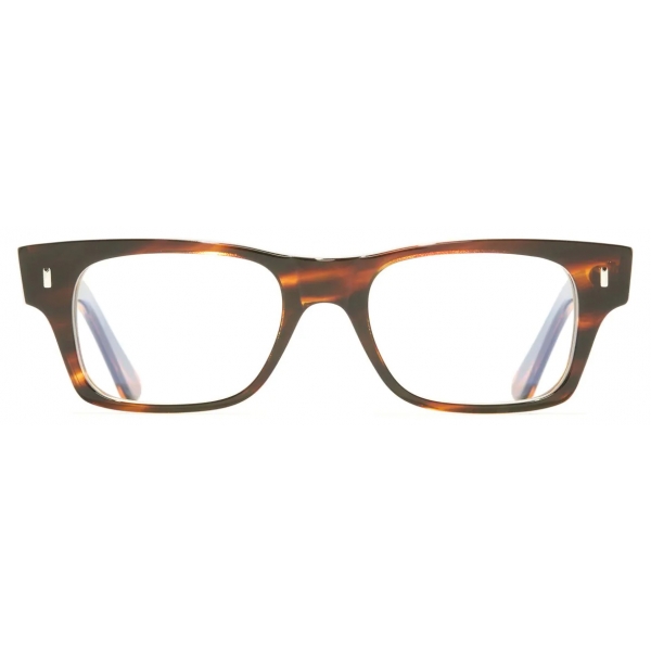 Cutler & Gross - 1044 Optical Rectangle Glasses - Classic Striped Havana - Luxury - Cutler