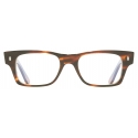 Cutler & Gross - 1044 Optical Rectangle Glasses - Classic Striped Havana - Luxury - Cutler