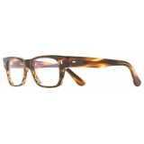 Cutler & Gross - 1044 Optical Rectangle Glasses - Classic Striped Havana - Luxury - Cutler