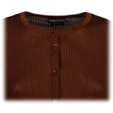 Tom Ford - Brown Jersey Cardigan - Tom Ford Exclusive Luxury Collection