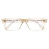 Cutler & Gross - 1044 Optical Rectangle Glasses - Sand Crystal - Luxury - Cutler & Gross Eyewear