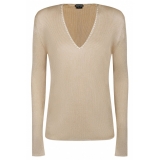 Tom Ford - Light Beige V Neck Sweater - Tom Ford Exclusive Luxury Collection