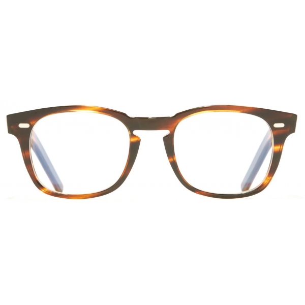 Cutler & Gross - 1046 Optical Rectangle Glasses - Classic Striped Havana - Luxury - Cutler