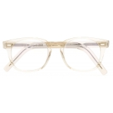 Cutler & Gross - 1046 Optical Rectangle Glasses - Sand Crystal - Luxury - Cutler & Gross Eyewear