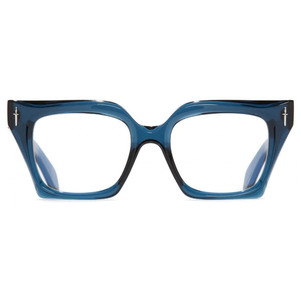 Cutler & Gross - The Great Frog Prometheus Square Optical Glasses - Deep Blue Crystal - Luxury