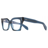 Cutler & Gross - The Great Frog Prometheus Square Optical Glasses - Deep Blue Crystal - Luxury