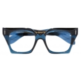 Cutler & Gross - The Great Frog Prometheus Square Optical Glasses - Deep Blue Crystal - Luxury