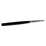 Crisavì Luxury Nail - Flat Pointed Brush Glossy Black with Synthetic Hair - Brushes & Accessories