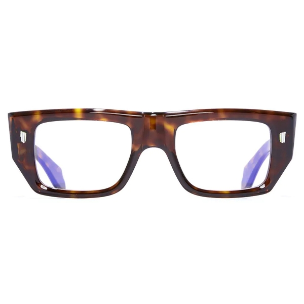 Cutler & Gross - 1413 Optical Rectangle Glasses - Dark Turtle - Luxury - Cutler & Gross Eyewear