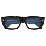 Cutler & Gross - 1413 Optical Rectangle Glasses - Black on Green - Luxury - Cutler & Gross