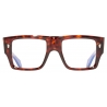 Cutler & Gross - 1414 Optical Rectangle Glasses - Dark Turtle - Luxury - Cutler & Gross Eyewear