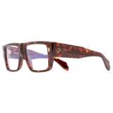 Cutler & Gross - 1414 Optical Rectangle Glasses - Dark Turtle - Luxury - Cutler & Gross Eyewear