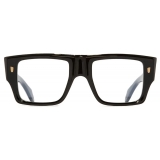 Cutler & Gross - 1414 Optical Rectangle Glasses - Black on Green - Luxury - Cutler & Gross