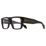 Cutler & Gross - 1414 Optical Rectangle Glasses - Black on Green - Luxury - Cutler & Gross