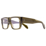 Cutler & Gross - 1414 Optical Rectangle Glasses - Olive - Luxury - Cutler & Gross Eyewear