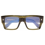 Cutler & Gross - 1414 Optical Rectangle Glasses - Olive - Luxury - Cutler & Gross Eyewear