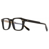 Cutler & Gross - 1416 Optical Round Glasses - Black on Crystal - Luxury - Cutler & Gross Eyewear