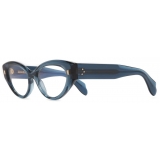 Cutler & Gross - 1417 Optical Cat Eye Glasses - Deep Blue Crystal - Luxury - Cutler & Gross