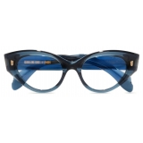 Cutler & Gross - 1417 Optical Cat Eye Glasses - Deep Blue Crystal - Luxury - Cutler & Gross