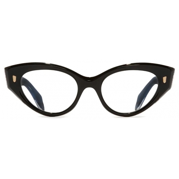 Cutler & Gross - 1417 Optical Cat Eye Glasses - Black on Crystal - Luxury - Cutler & Gross