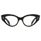 Cutler & Gross - 1417 Optical Cat Eye Glasses - Black on Crystal - Luxury - Cutler & Gross