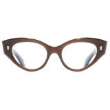 Cutler & Gross - 1417 Optical Cat Eye Glasses - Brown Crystal - Luxury - Cutler & Gross Eyewear